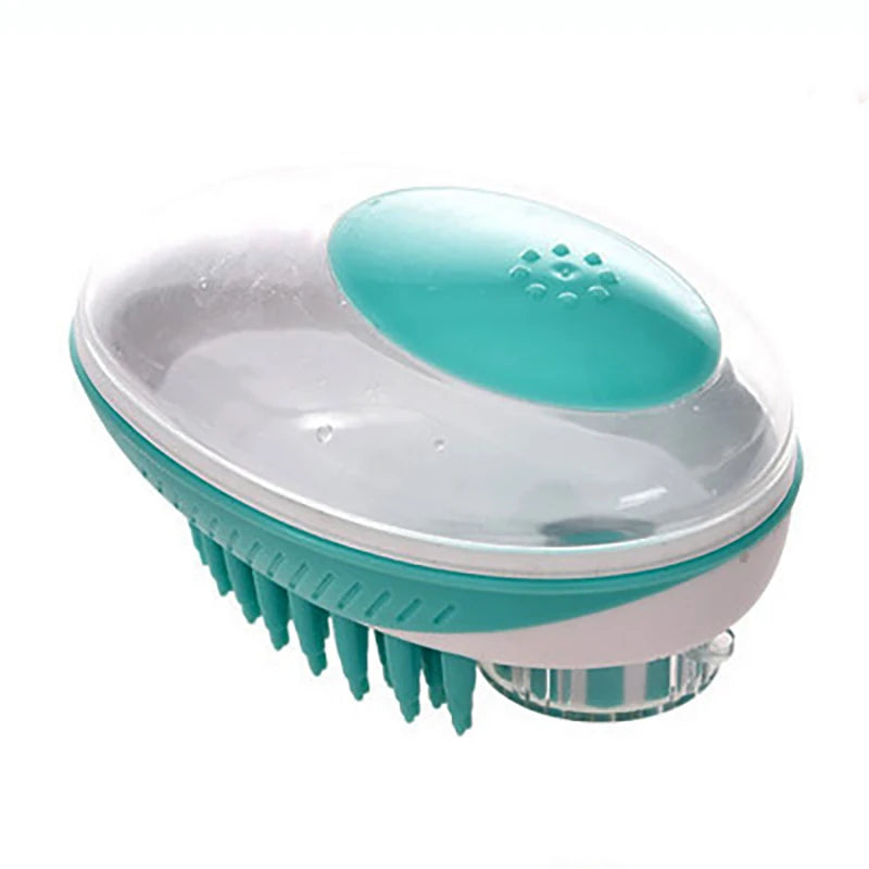 2-in-1 Silicone Pet SPA Massage Bath Brush & Grooming Tool for Dogs & Cats