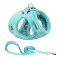 Winter Furry Pet Vest Harness & Leash Set