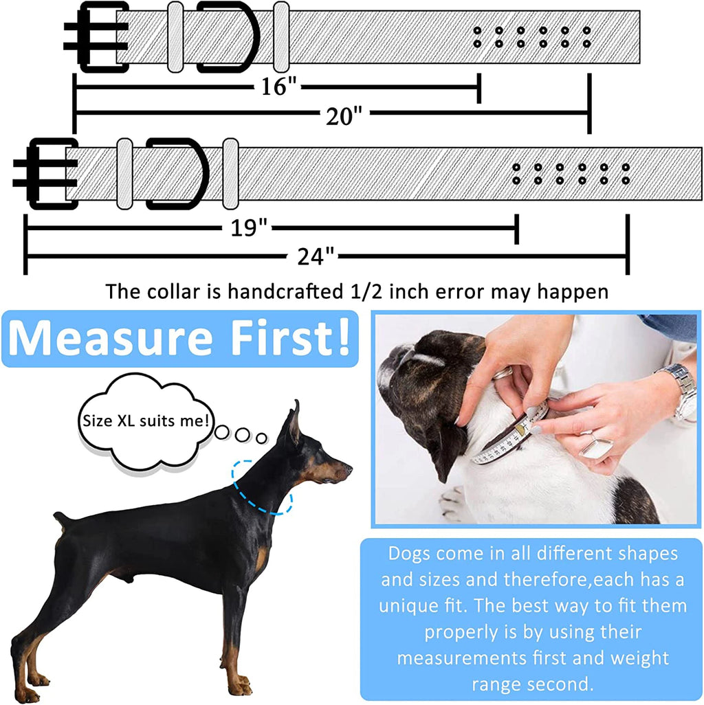 Heavy-Duty Tactical Military Dog Collar – 1.5"/2" Ultra-Wide Reinforced Nylon with Double-Pin Metal Buckle for Medium and Large Breeds