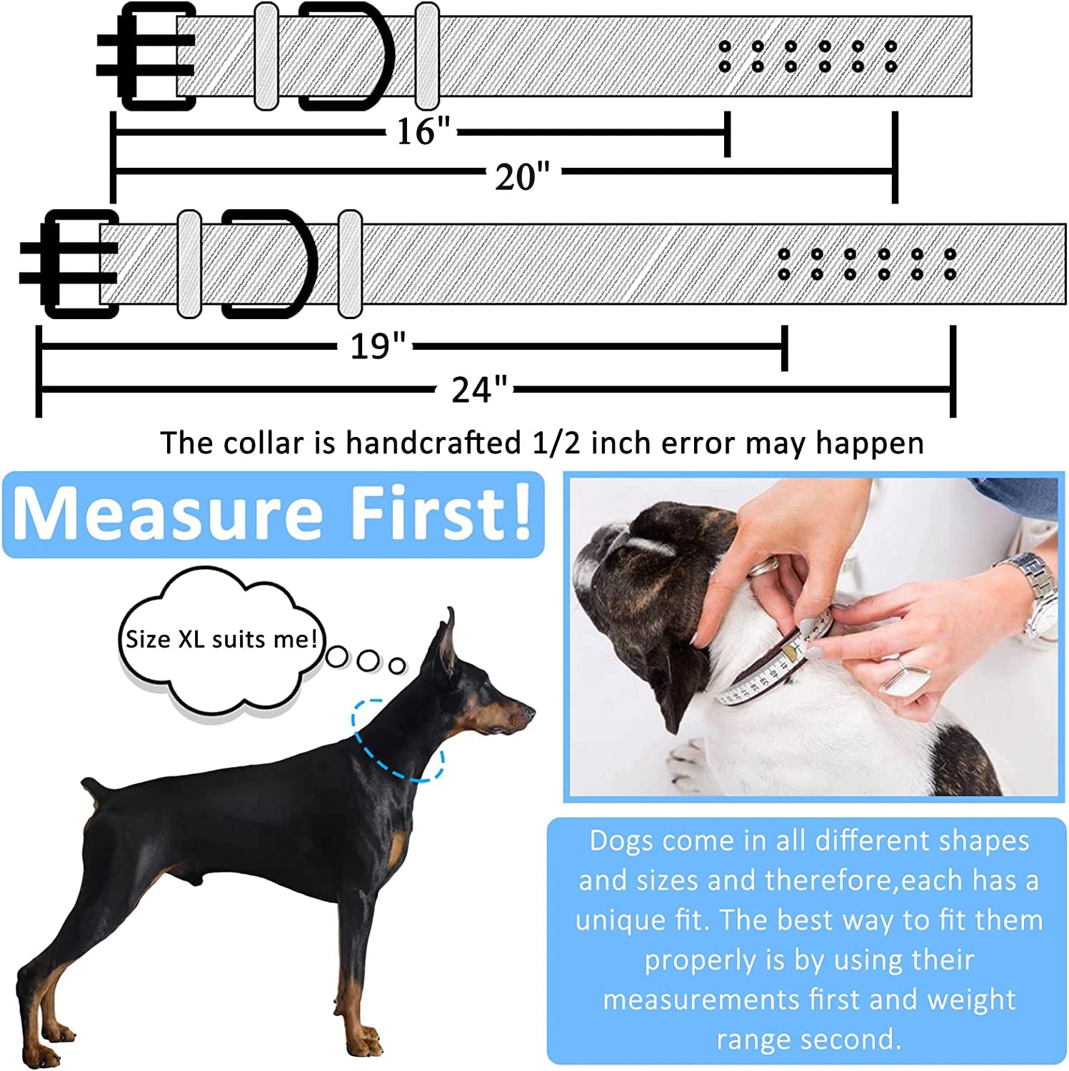 Heavy-Duty Tactical Military Dog Collar – 1.5"/2" Ultra-Wide Reinforced Nylon with Double-Pin Metal Buckle for Medium and Large Breeds