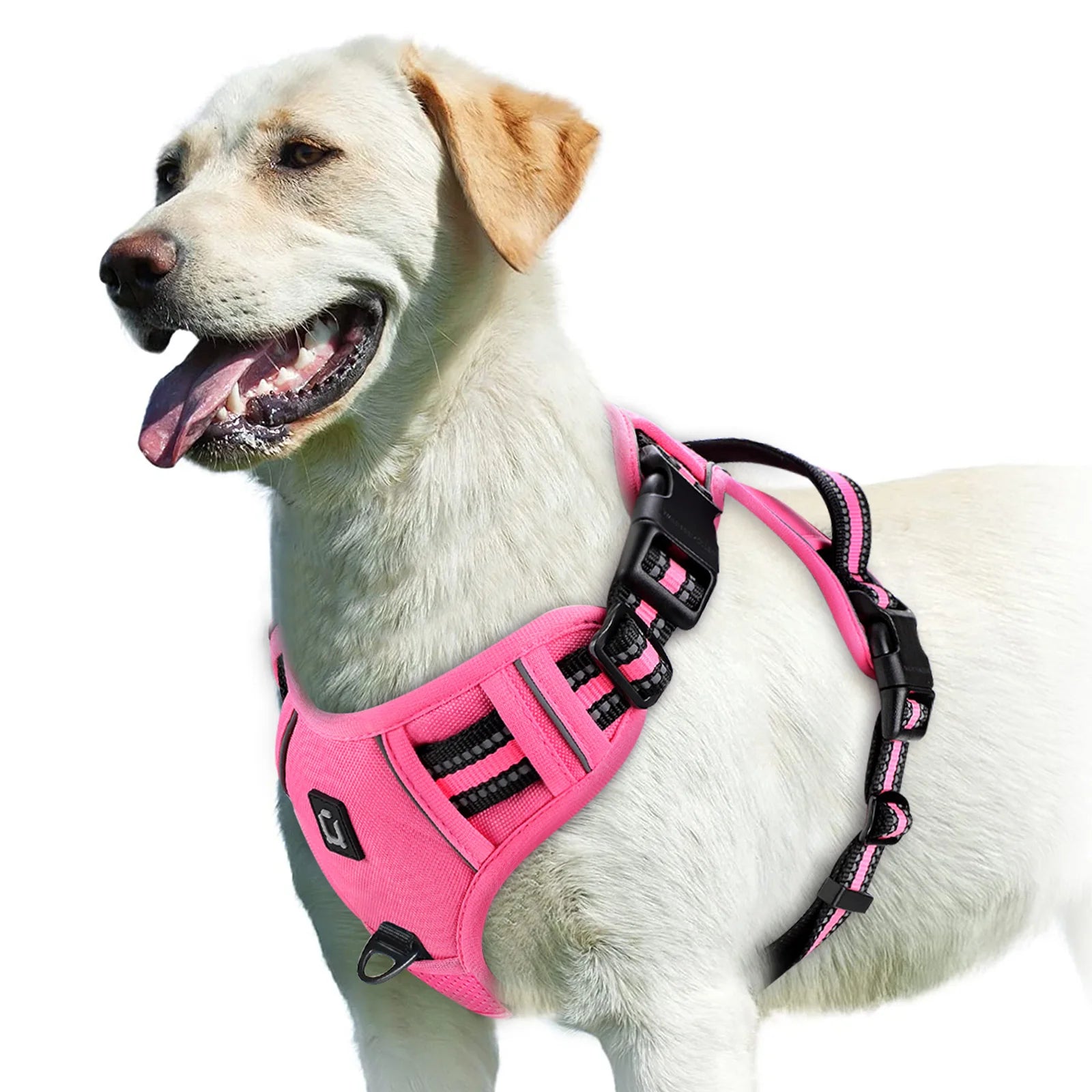 No Pull Dog Harness, Adjustable Soft Padded Pet Vest with Easy Control Handle for Training and Daily Walks