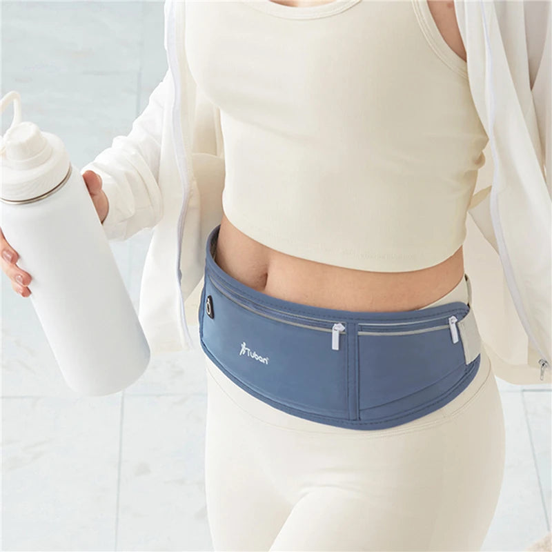 Outdoor Waterproof Invisible Running Waist Bag – Slim Hidden Sports Fanny Pack for Men and Women, Adjustable Gym Belt for Phones and Accessories