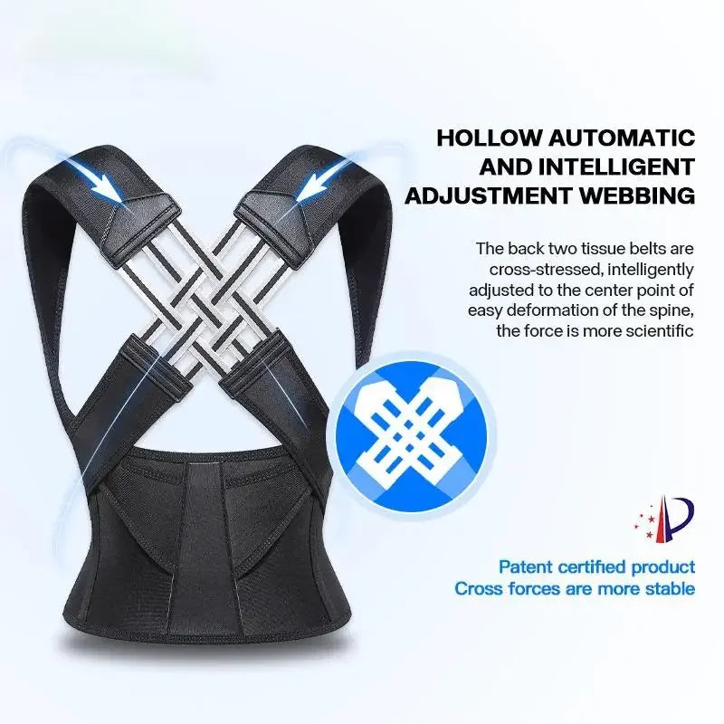 Advanced Posture Correction Vest – Adjustable Back Support & Breathable Waist Trainer for Spine Alignment