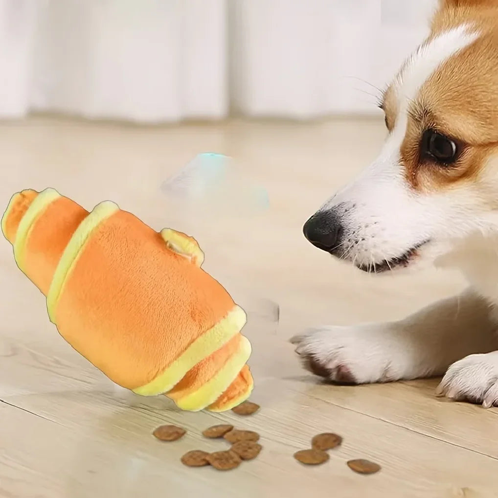 2PC Interactive Dog Sniffing Toys, Hidden Food Puzzle Plush Toys with Vocalizations, Gnawing & Teeth Grinding Pet Supplies