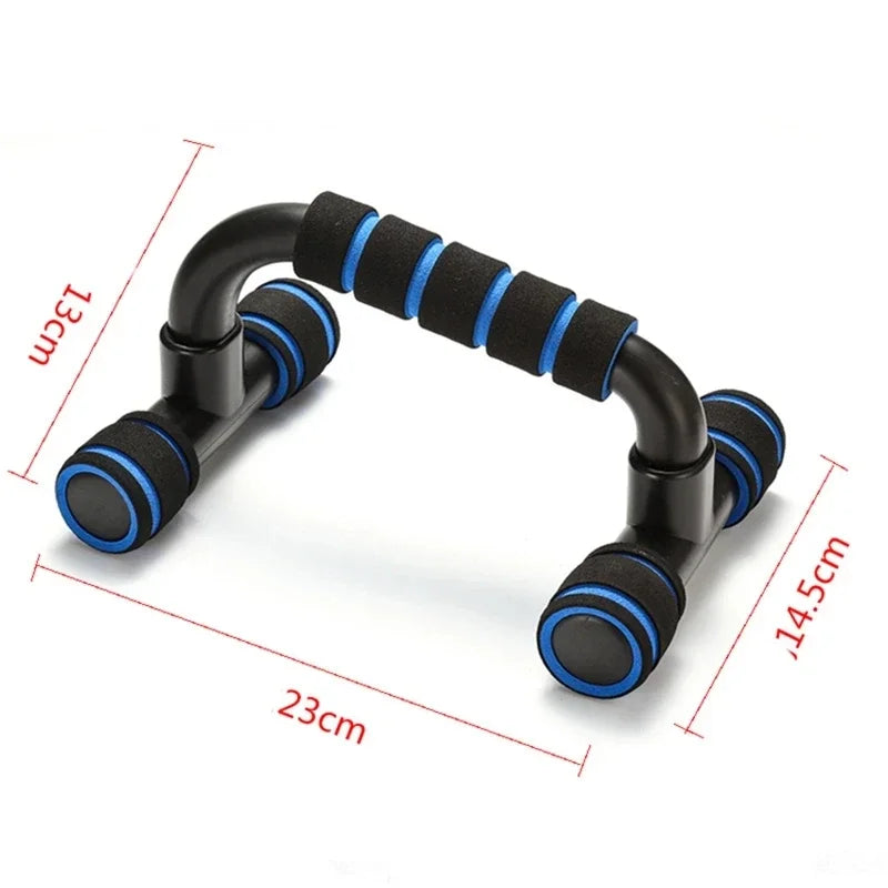 H-Shaped Ergonomic Push-Up Bars – High-Stability ABS Muscle Trainer with Sweat-Wicking Foam Grips for Home Gym, Pectoral, and Triceps Exercise