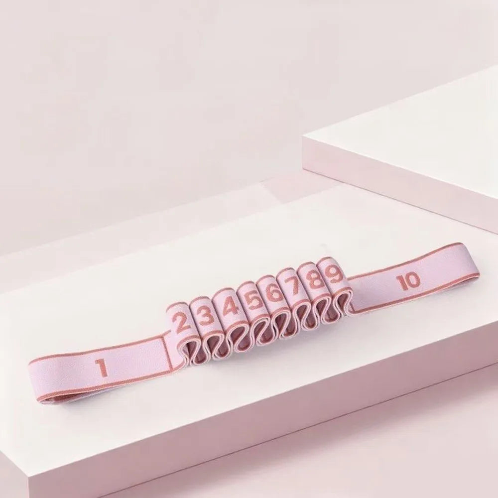 Yoga Stretching Belt with 10/12 Loops