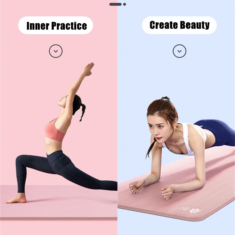 7mm NBR Yoga Mat Non-Slip