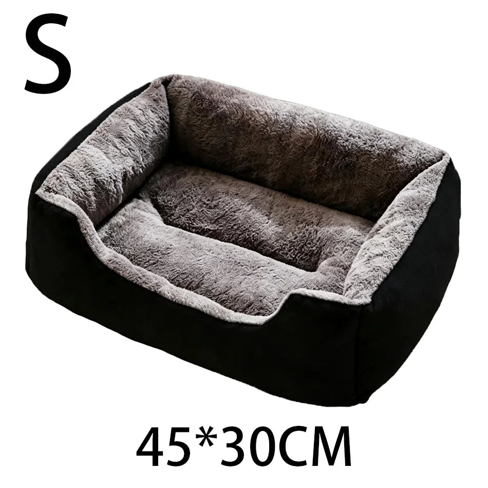Winter Plush Cat Bed House