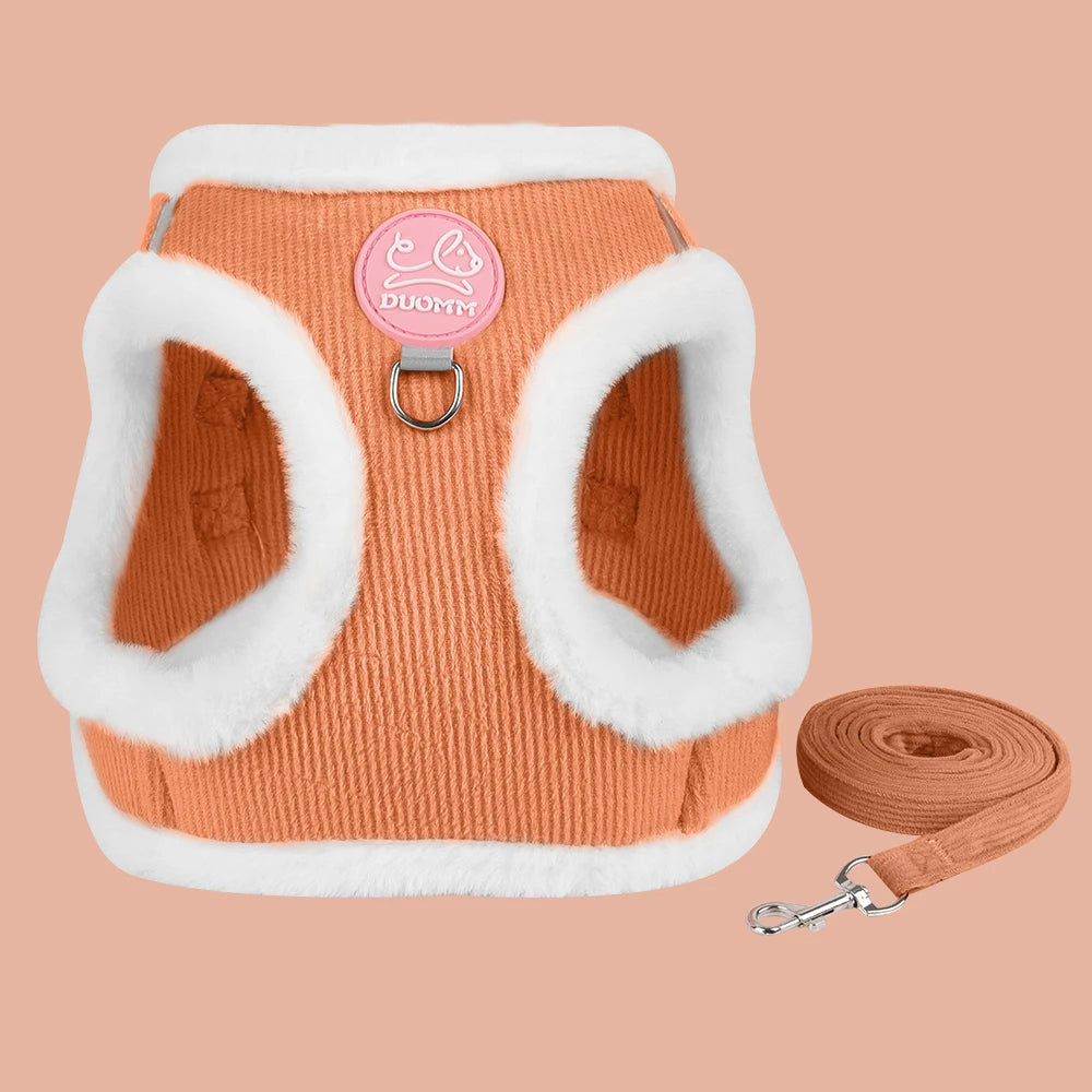 Rabbit Fur Pet Vest Harness