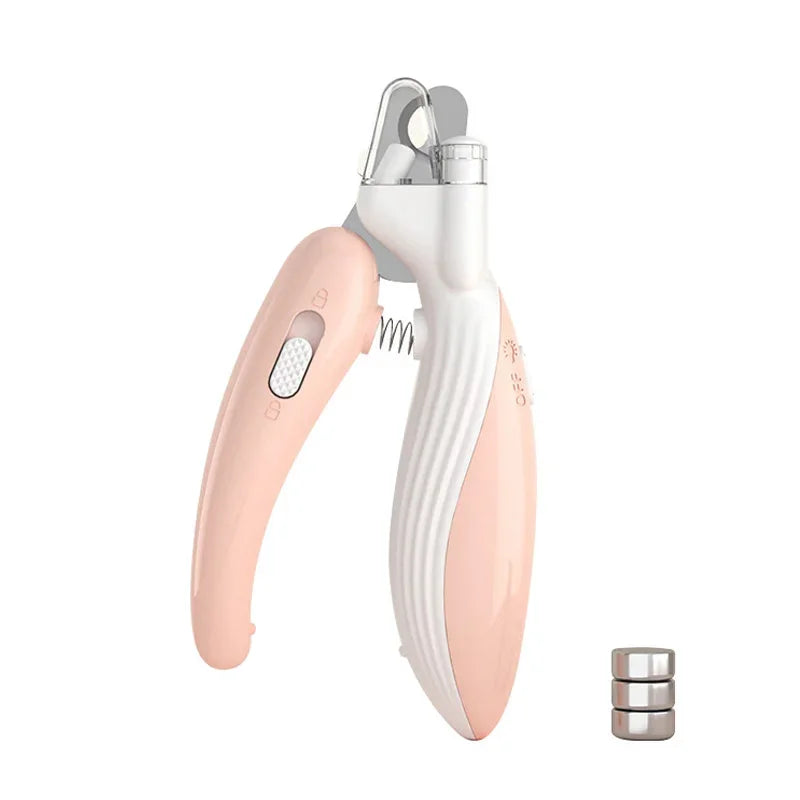 Professional Pet Nail Clippers with LED Light | Safe Paw Grooming Scissors for Dogs & Cats