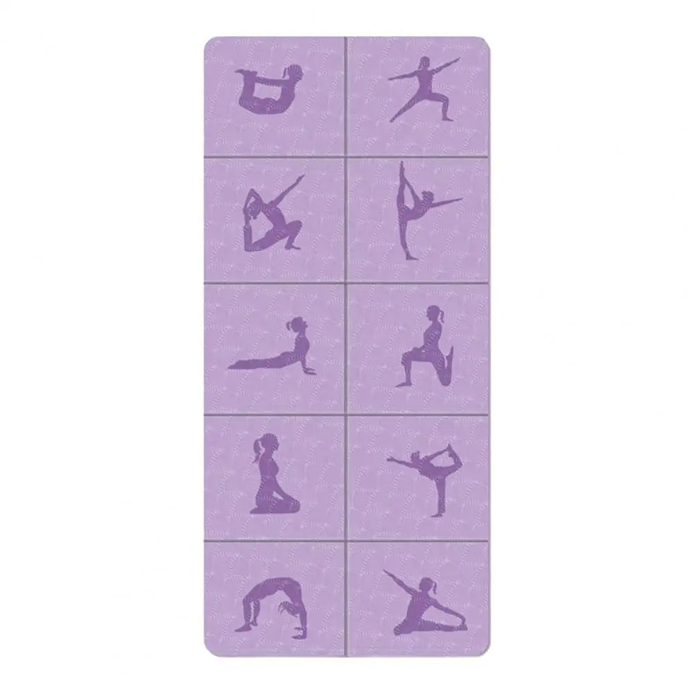 Foldable TPE Yoga Mat 6mm Non-Slip