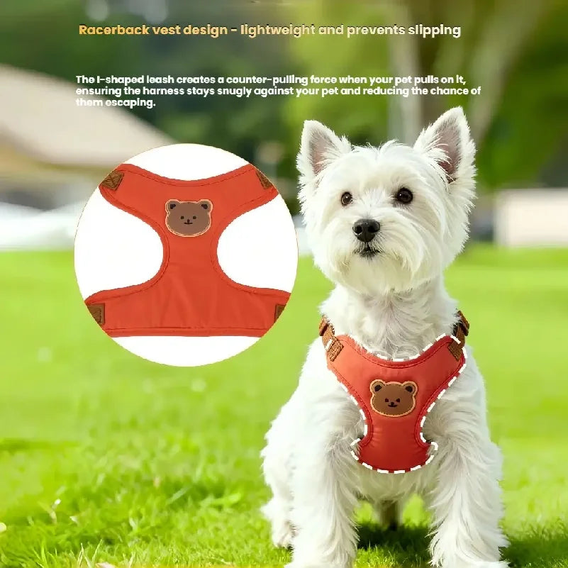 Pet Vest Harness & Leash Set