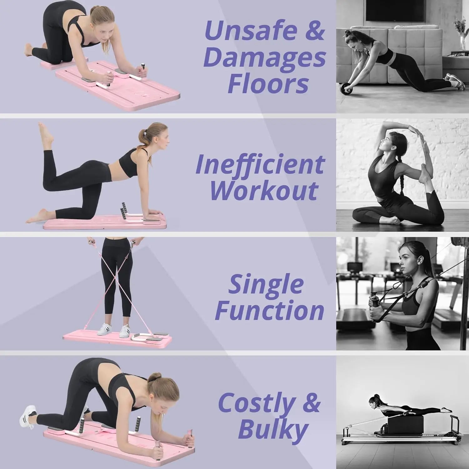 8-in-1 Smart Pilates Reformer Board & Strength Training System – Professional Home Gym with Integrated Timer