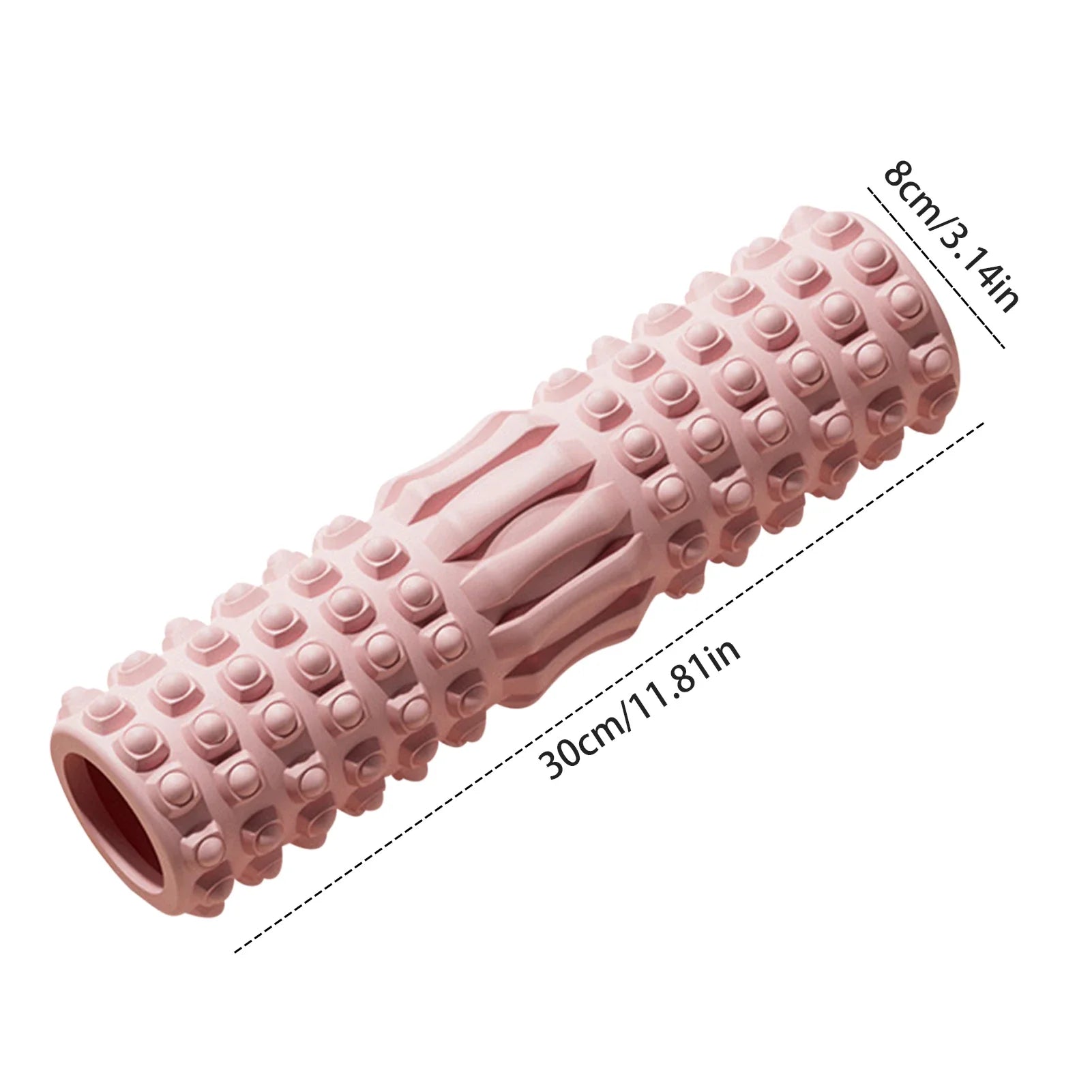 High-Density EVA Muscle Recovery Foam Roller – Ergonomic Deep Tissue Massager for Back Pain Relief, Physical Therapy, and Yoga Fitness Training