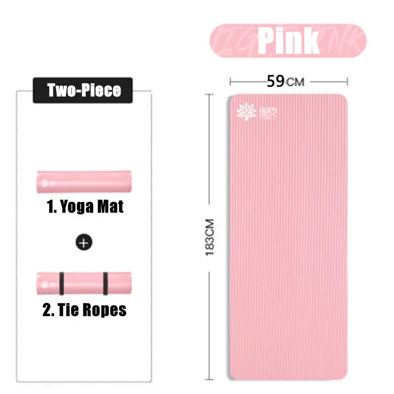 7mm NBR Yoga Mat Non-Slip