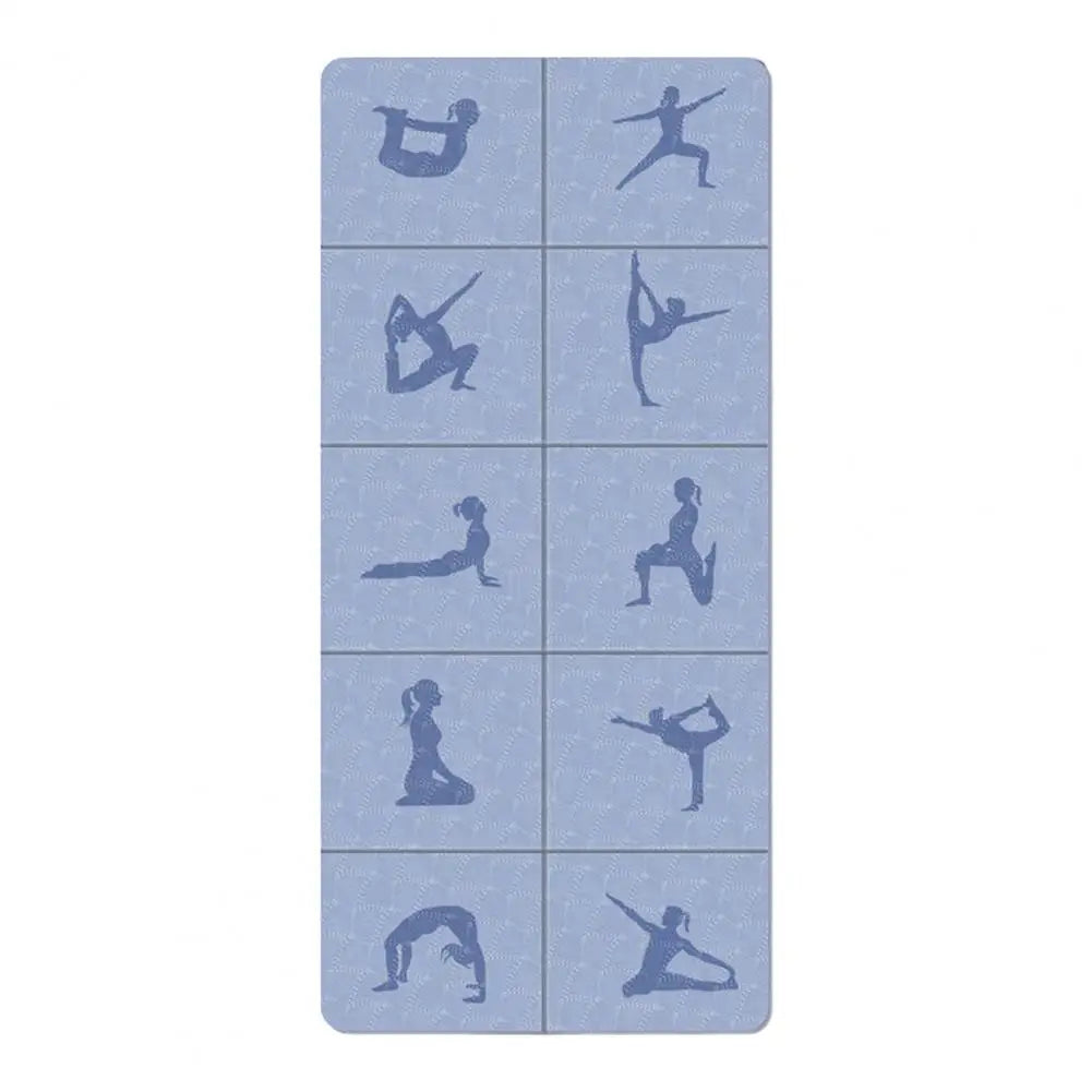 Foldable TPE Yoga Mat 6mm Non-Slip