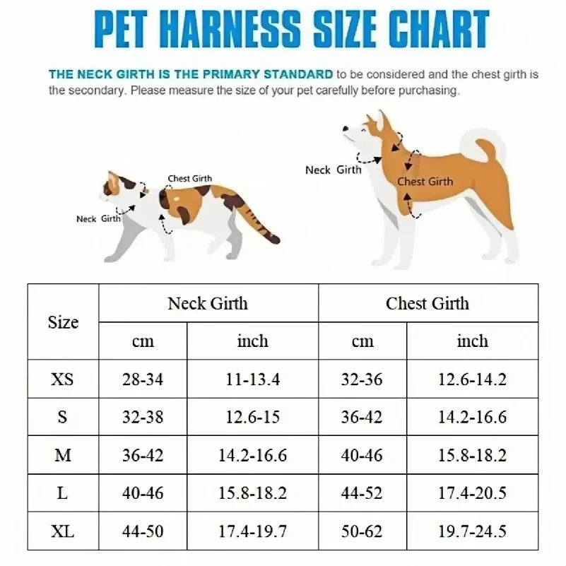 Pet Vest Harness & Leash Set