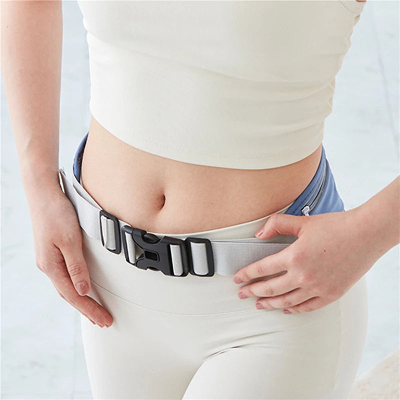 Outdoor Waterproof Invisible Running Waist Bag – Slim Hidden Sports Fanny Pack for Men and Women, Adjustable Gym Belt for Phones and Accessories