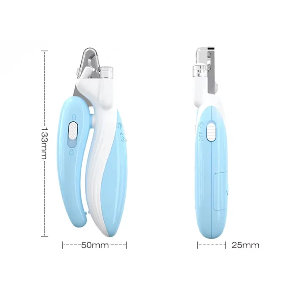 Professional Pet Nail Clippers with LED Light | Safe Paw Grooming Scissors for Dogs & Cats