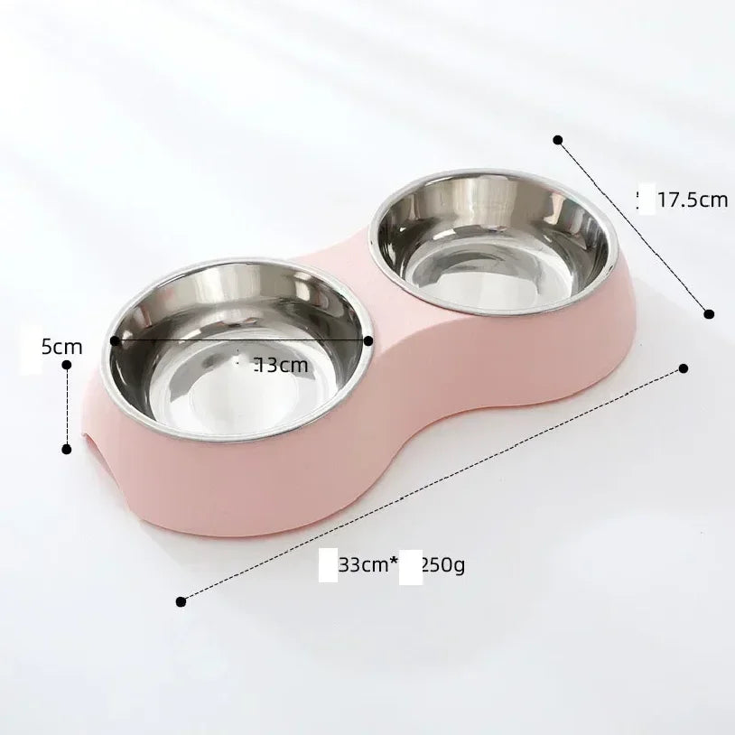 Double Pet Food & Water Bowl
