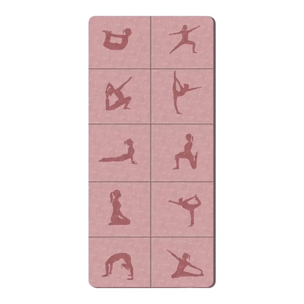 Foldable TPE Yoga Mat 6mm Non-Slip