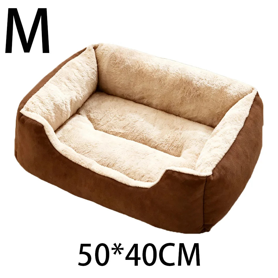 Winter Plush Cat Bed House