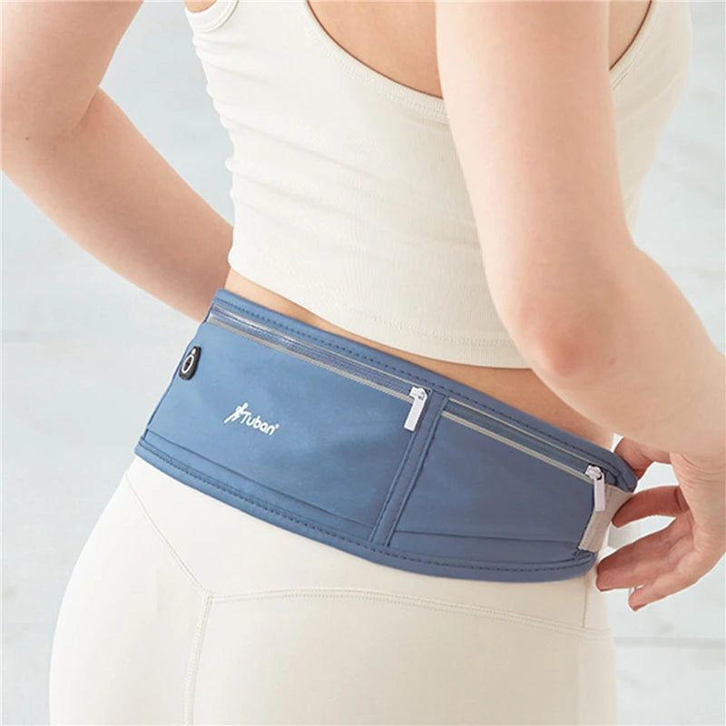 Outdoor Waterproof Invisible Running Waist Bag – Slim Hidden Sports Fanny Pack for Men and Women, Adjustable Gym Belt for Phones and Accessories
