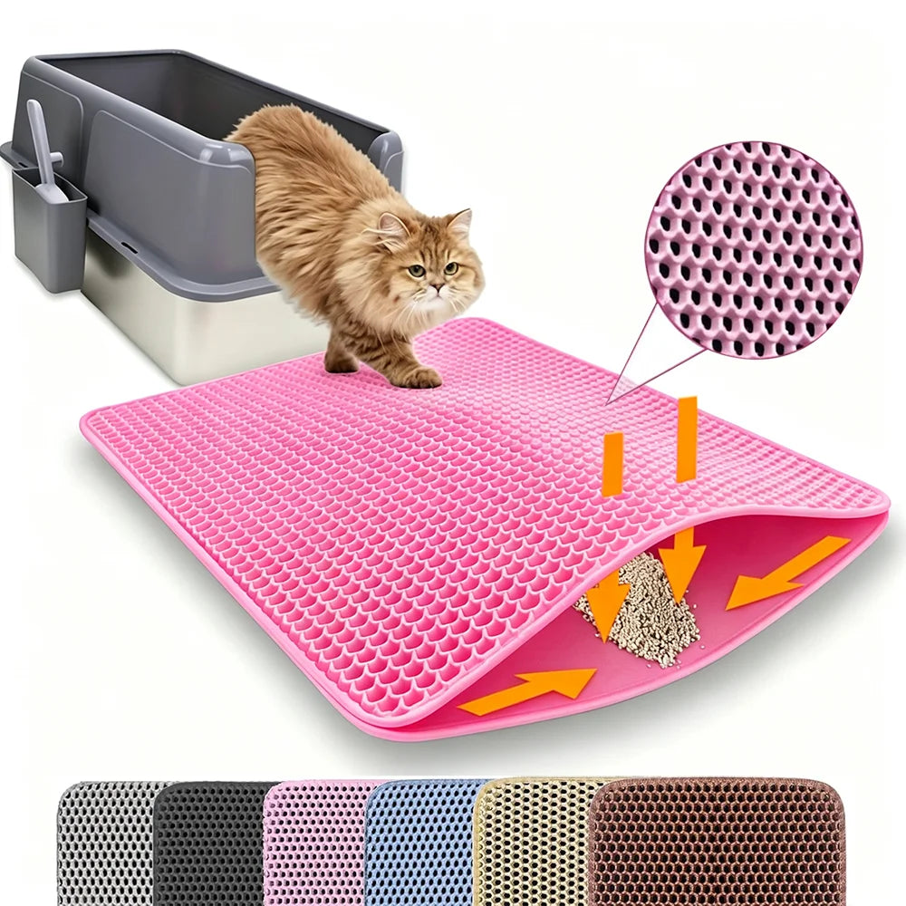 Double Layer Honeycomb Cat Litter Mat