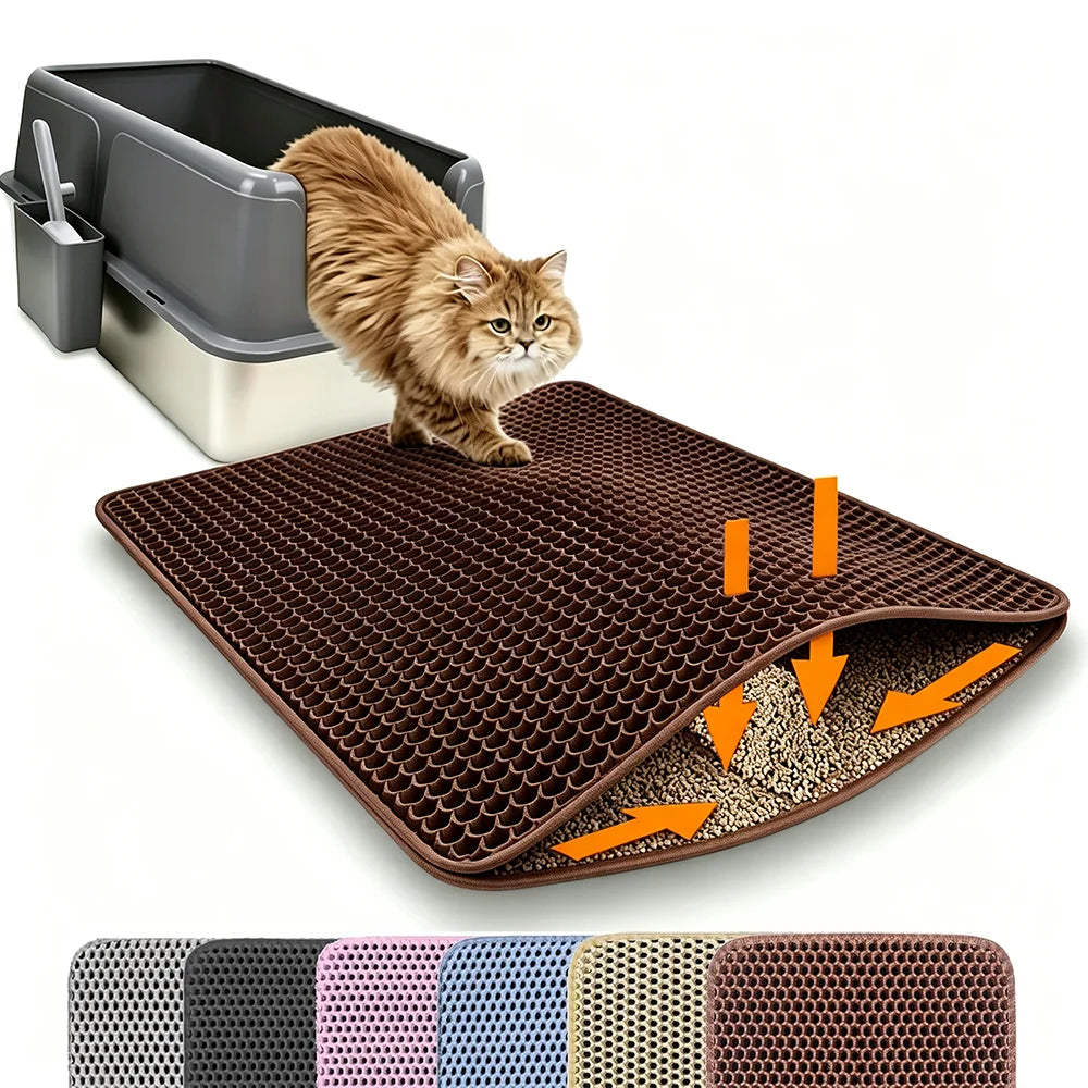 Double Layer Honeycomb Cat Litter Mat