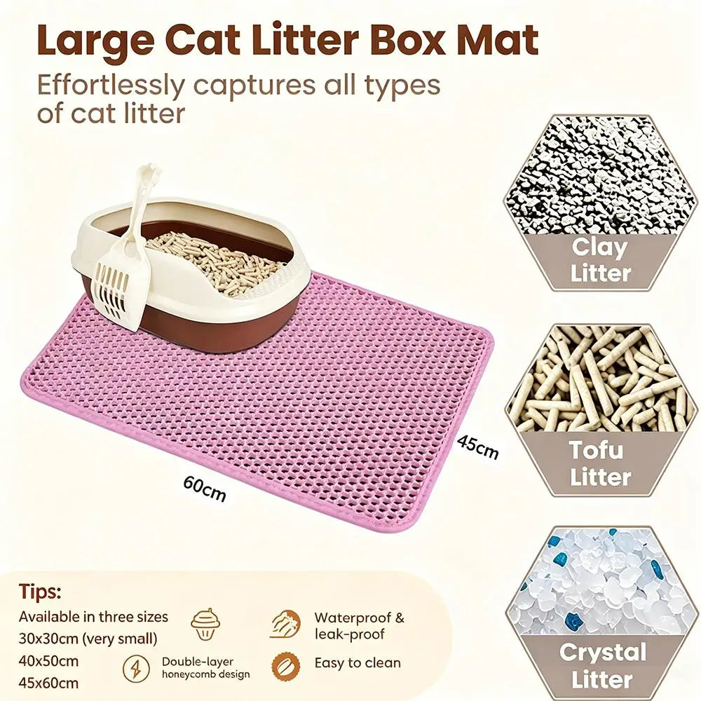 Double Layer Honeycomb Cat Litter Mat