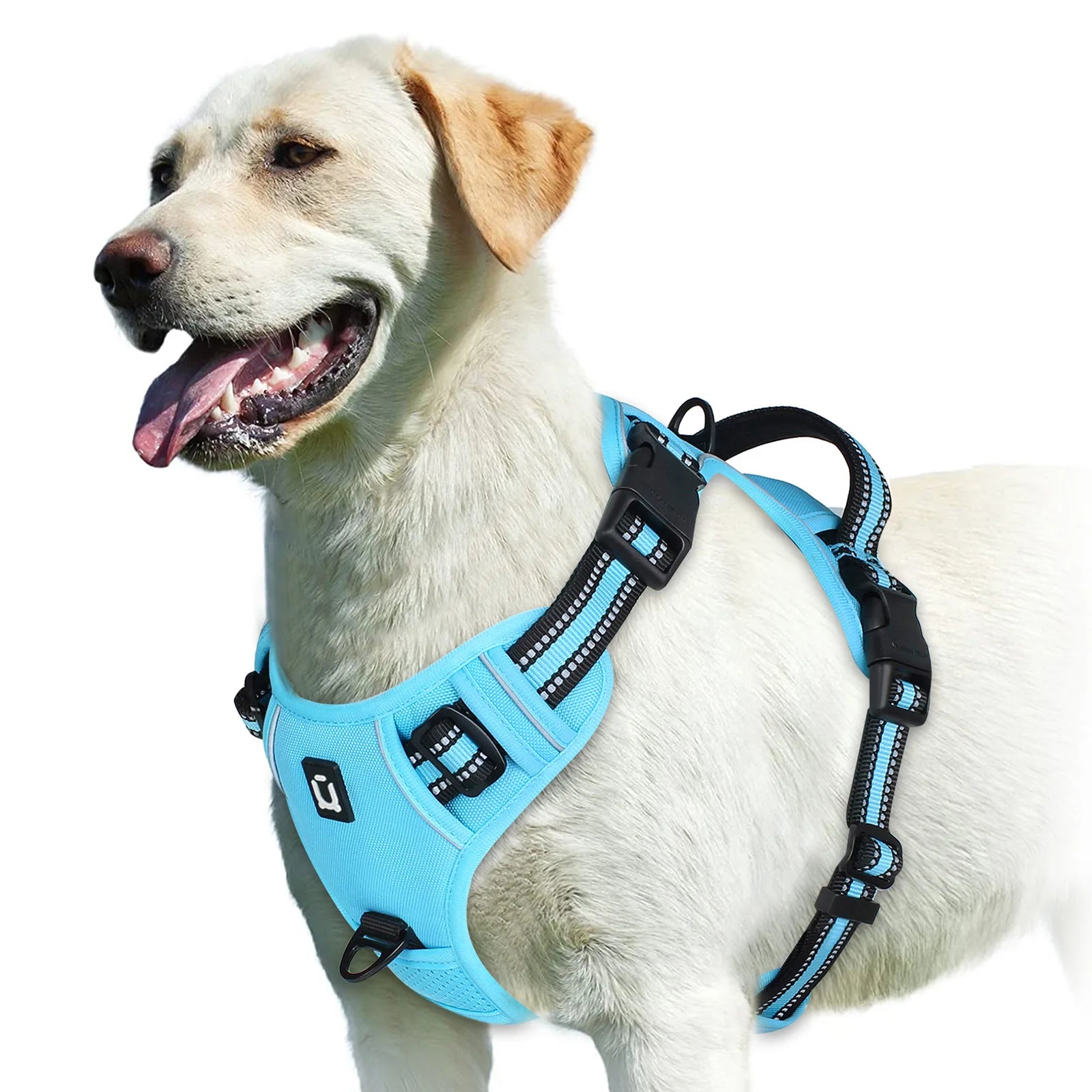 No Pull Dog Harness, Adjustable Soft Padded Pet Vest with Easy Control Handle for Training and Daily Walks
