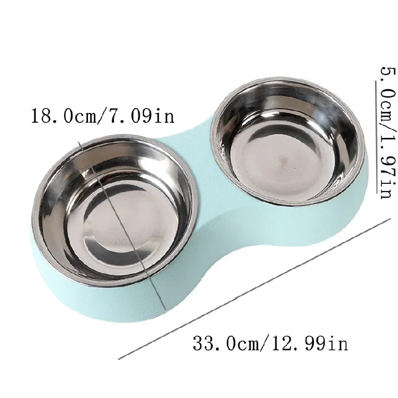 Double Pet Food & Water Bowl