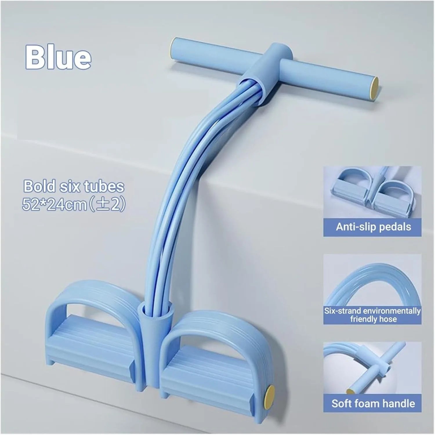6-Tube Pedal Resistance Band