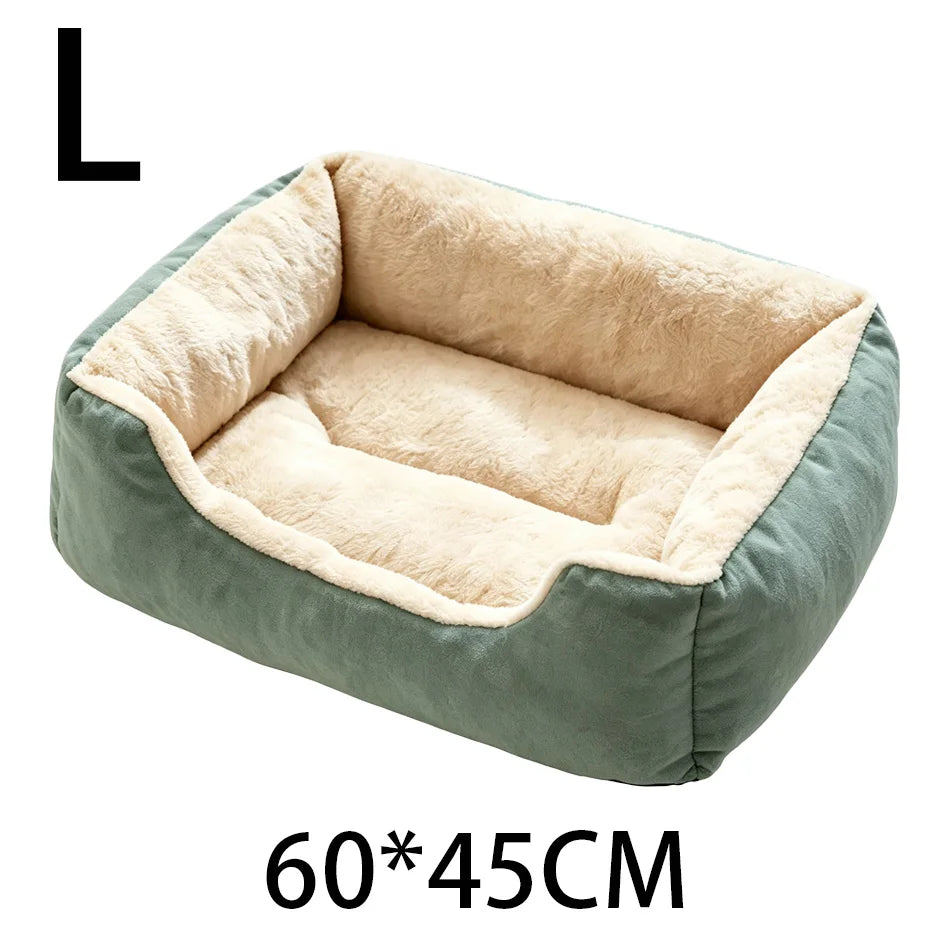 Winter Plush Cat Bed House