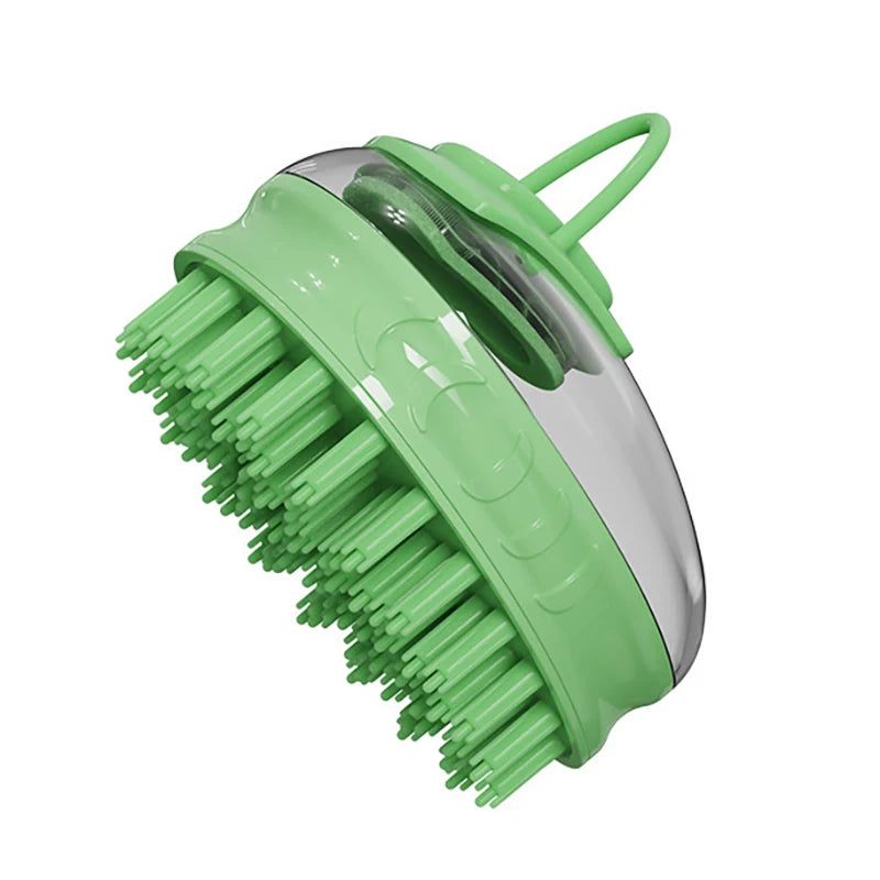 2-in-1 Silicone Pet SPA Massage Bath Brush & Grooming Tool for Dogs & Cats