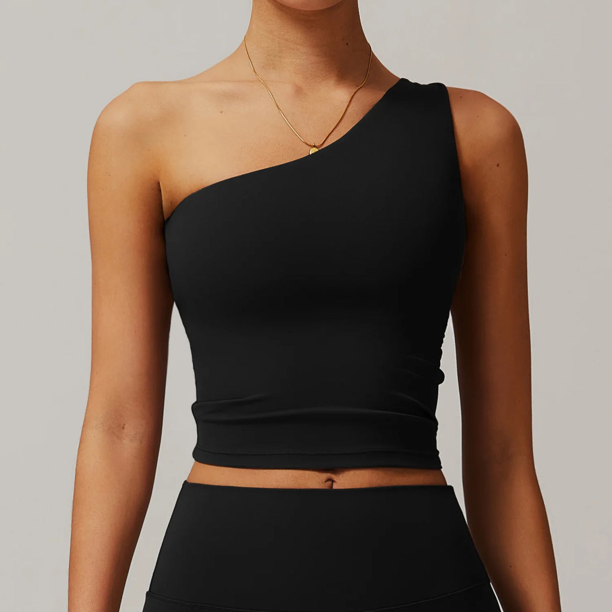 Women's Asymmetrical One-Shoulder Sports Bra & Workout Tank