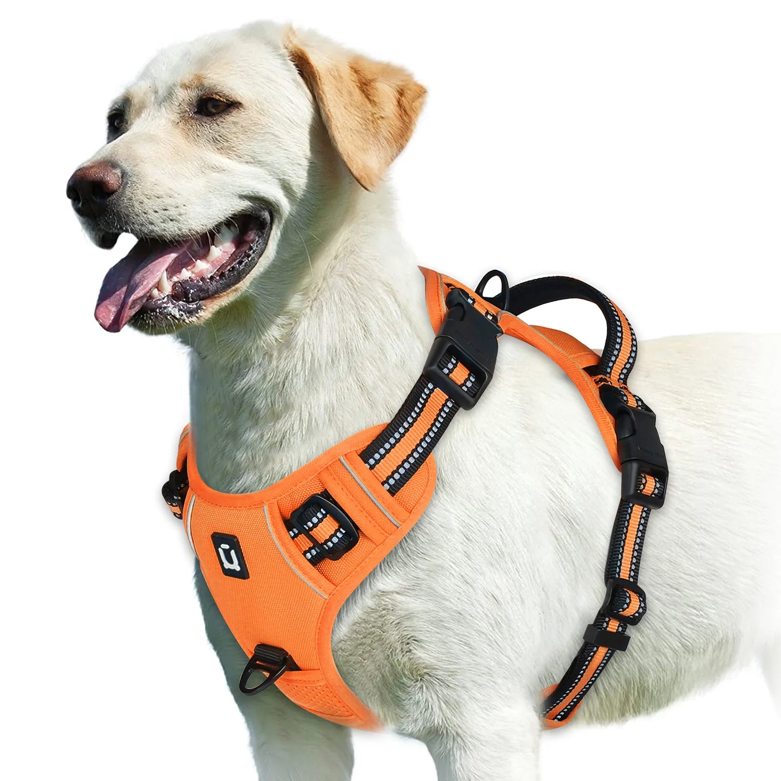 No Pull Dog Harness, Adjustable Soft Padded Pet Vest with Easy Control Handle for Training and Daily Walks