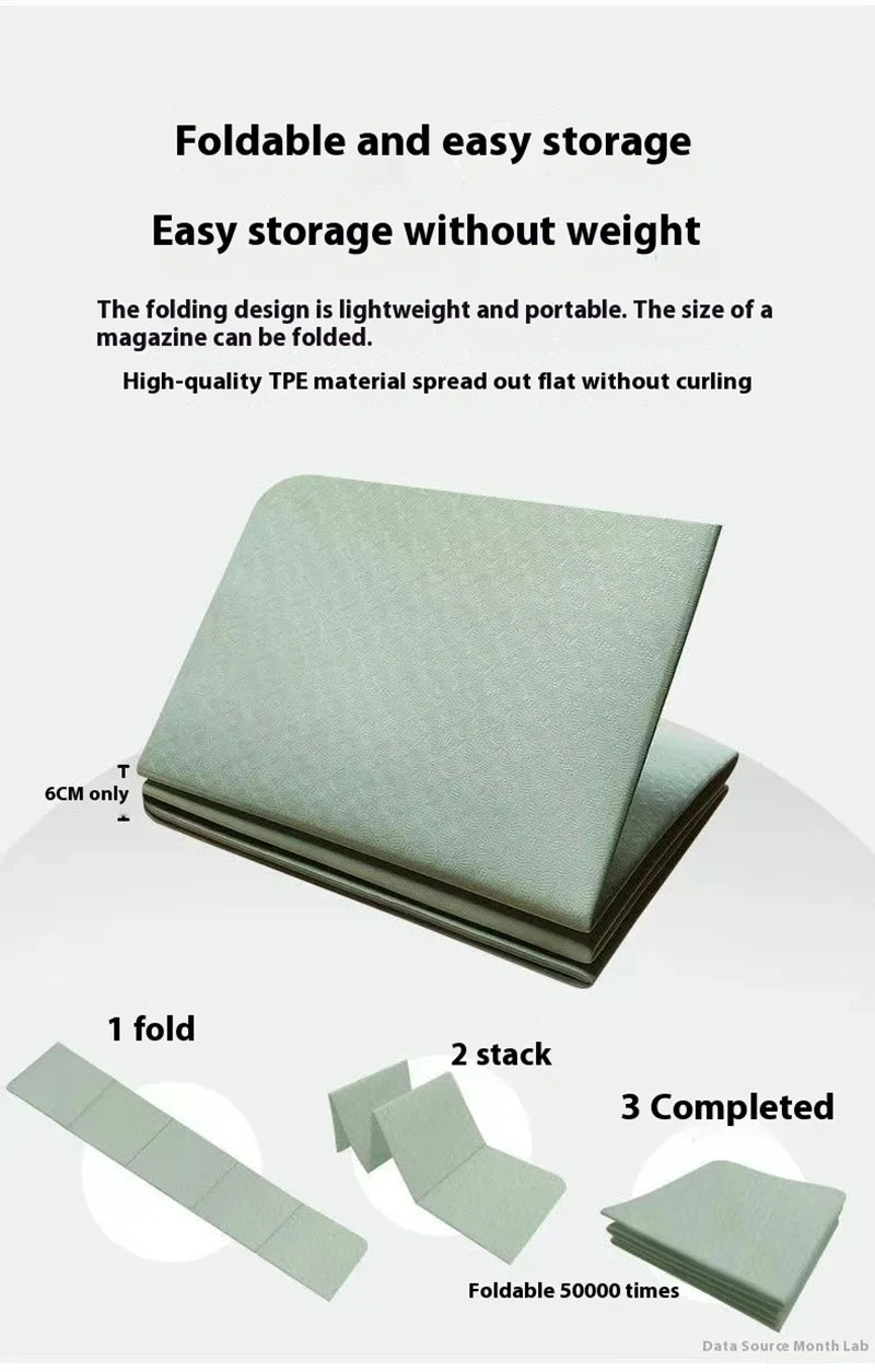 Folding Yoga Mat – Thickened Fitness Exercise Mat