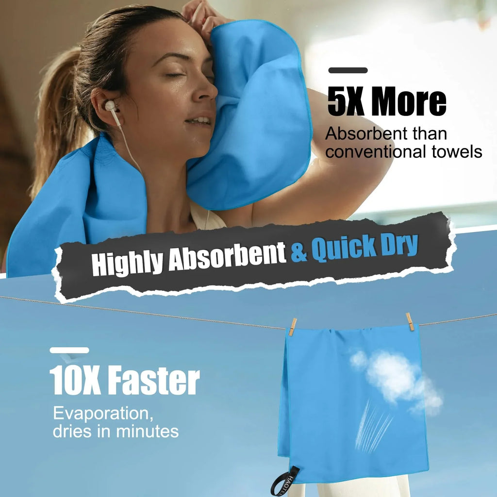 Outdoor Microfiber Quick-Drying Cooling Sports Towel – Super Absorbent Ice Towel for Fitness, Gym, Camping, and Beach (Multiple Sizes)