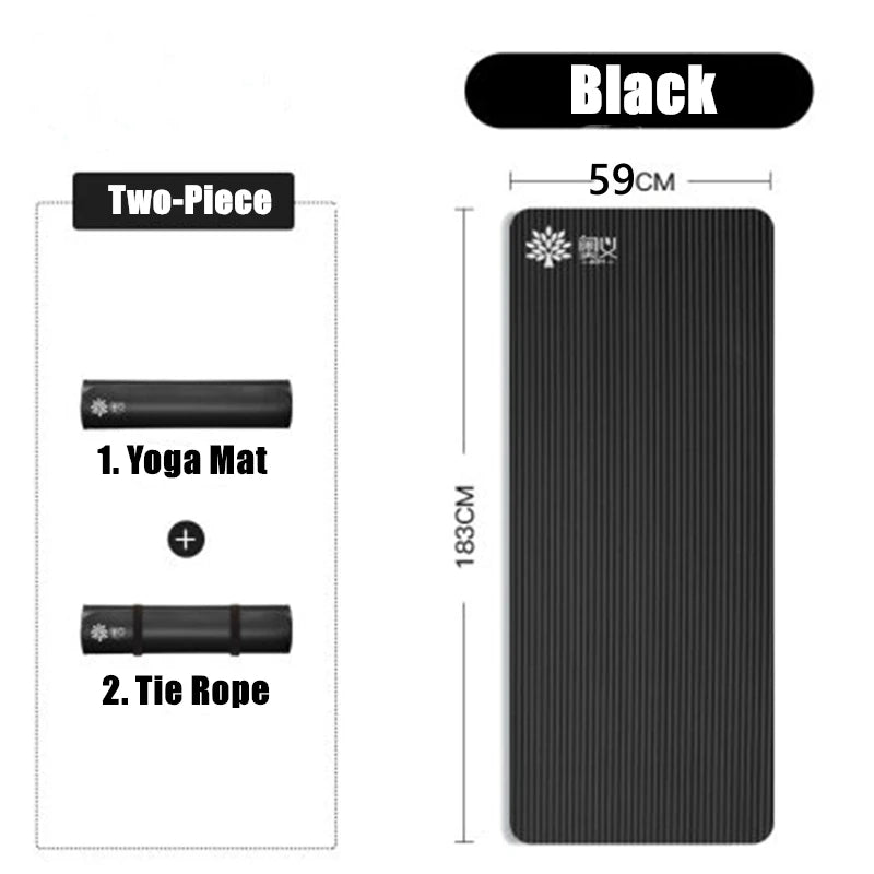 7mm NBR Yoga Mat Non-Slip