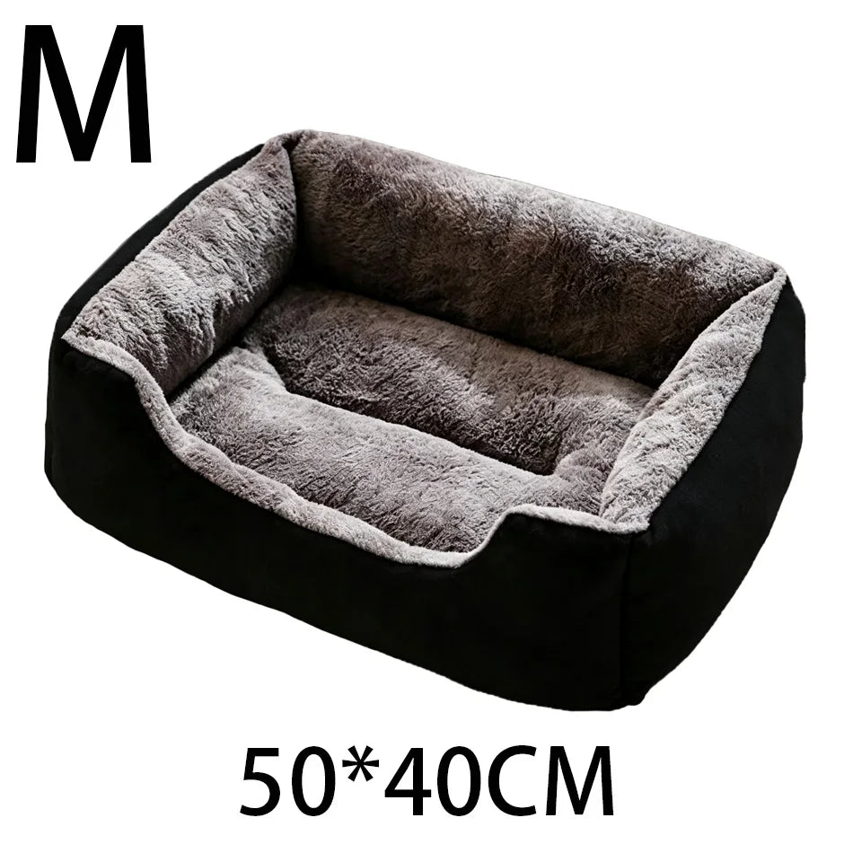 Winter Plush Cat Bed House