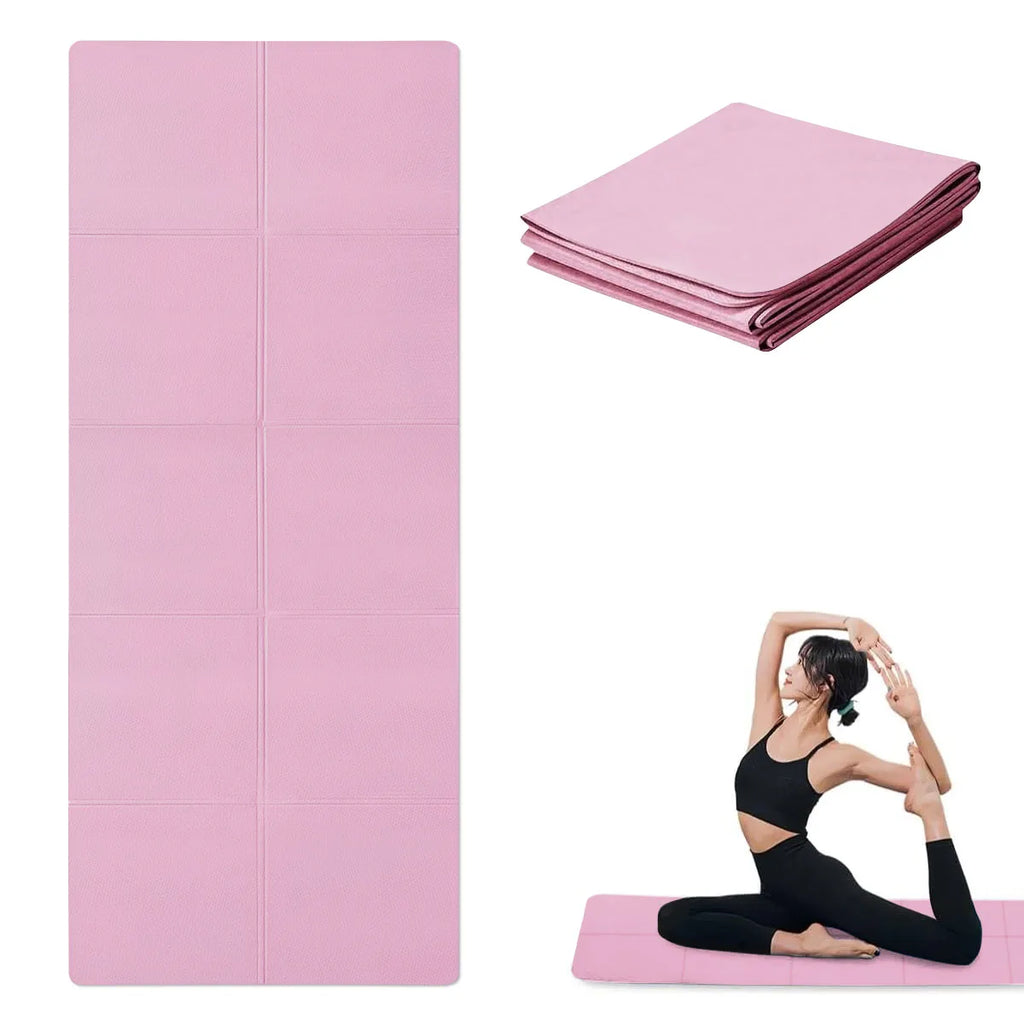 Premium Non-Slip Yoga & Pilates Fitness Mat | 3mm 4mm 6mm Ultra-Durable Travel Exercise Pad | Eco-Friendly Waterproof Home Gym Floor Cushion for Women (173cm x 61cm)