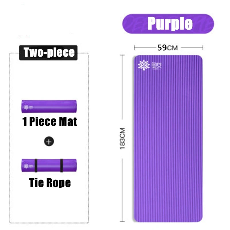 7mm NBR Yoga Mat Non-Slip