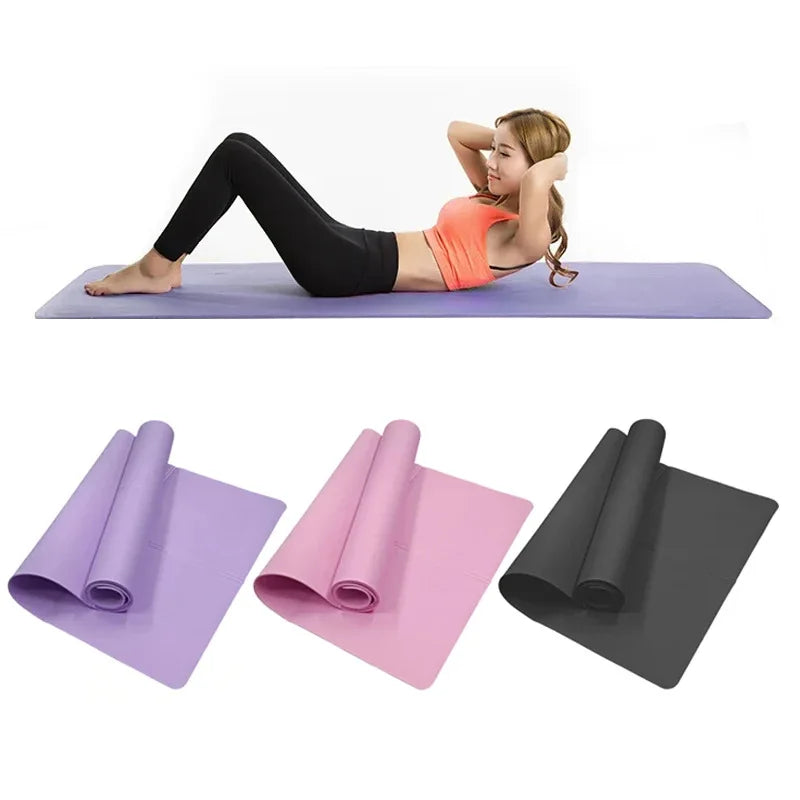 4mm Anti-Slip Yoga Mat Portable Fitness Workout Mat