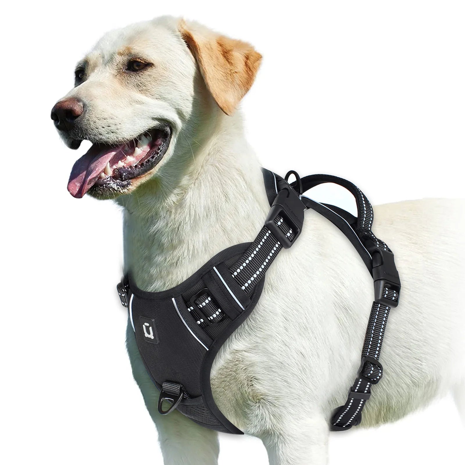 No Pull Dog Harness, Adjustable Soft Padded Pet Vest with Easy Control Handle for Training and Daily Walks