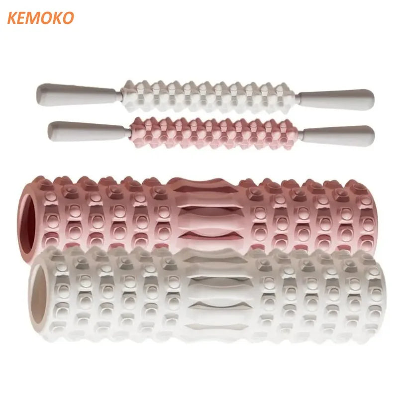 High-Density EVA Muscle Recovery Foam Roller – Ergonomic Deep Tissue Massager for Back Pain Relief, Physical Therapy, and Yoga Fitness Training