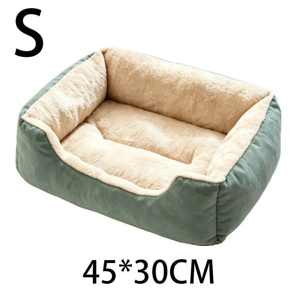 Winter Plush Cat Bed House