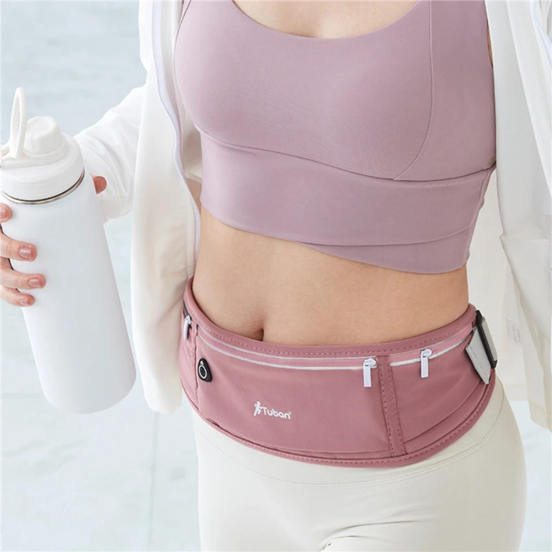 Outdoor Waterproof Invisible Running Waist Bag – Slim Hidden Sports Fanny Pack for Men and Women, Adjustable Gym Belt for Phones and Accessories