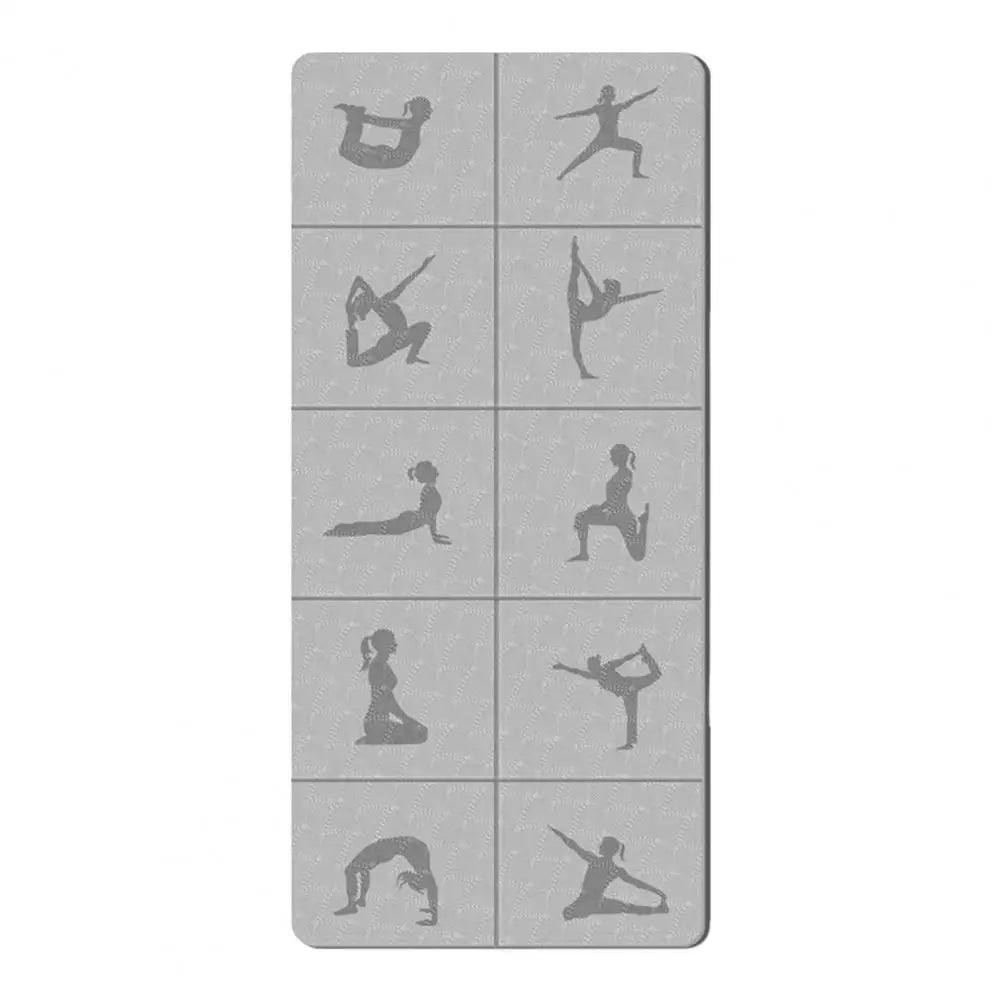 Foldable TPE Yoga Mat 6mm Non-Slip