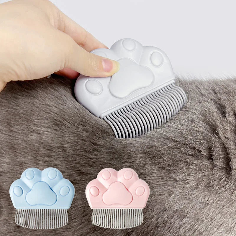 Professional 2-in-1 Pet Dematting & Deshedding Tool – Double-Sided Stainless Steel Undercoat Rake and Knot Cutter for Cats and Dogs